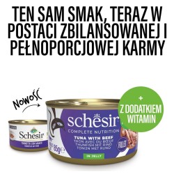 SCHESIR CAT Tuna fillet with beef (puszka) 85g