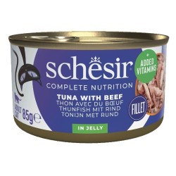 SCHESIR CAT Tuna fillet with beef (puszka) 6x 85g
