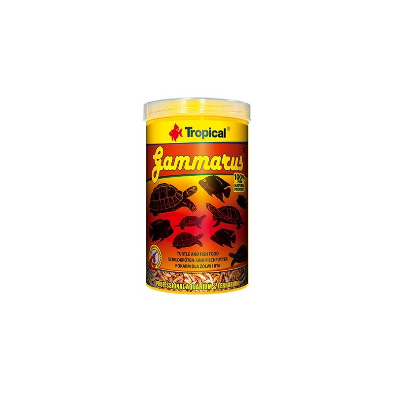 TROPICAL Gammarus - pokarm dla żółwi wodnych, lądowych i dużych gatunków ryb 100ml / 12g (puszka)