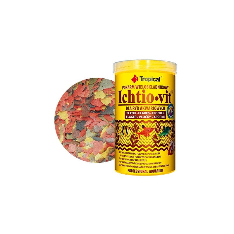 TROPICAL Ichtio-Vit - pokarm dla ryb akwariowych 250ml / 50g (puszka)