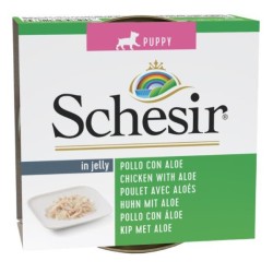 SCHESIR DOG Puppy Chicken with aloe in jelly (puszka) 150g