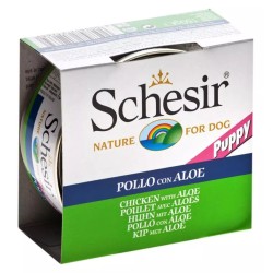 SCHESIR DOG Puppy Chicken with aloe in jelly (puszka) 6x 150g