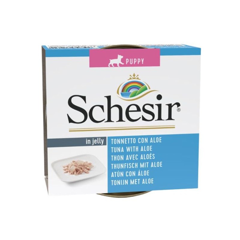 SCHESIR DOG Puppy Tuna with aloe in jelly (puszka) 12x 150g