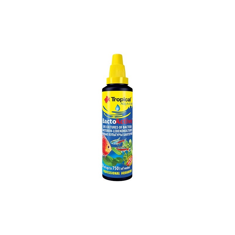 TROPICAL Bacto-Active - żywe kultury bakterii do akwarium słodkowodnego i morskiego 30ml