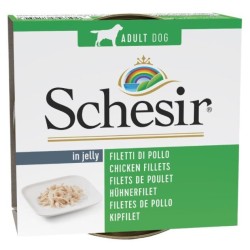 SCHESIR DOG Chicken fillets in jelly (puszka) 12x 150g