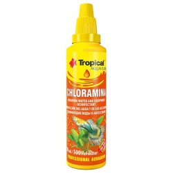 TROPICAL Chloramina -  do dezynfekcji wyposażenia akwarystycznego 30ml