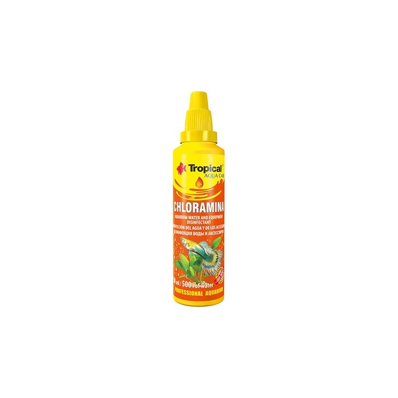TROPICAL Chloramina -  do dezynfekcji wyposażenia akwarystycznego 30ml