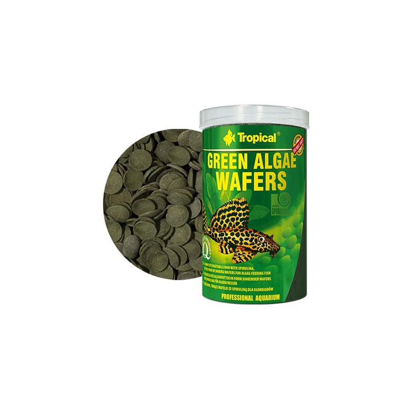 TROPICAL Green Algae Wafers - roślinne wafelki dla glonojadów 100ml / 45g
