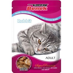 SUPER BENEK Cat Królik w sosie - saszetka 100g