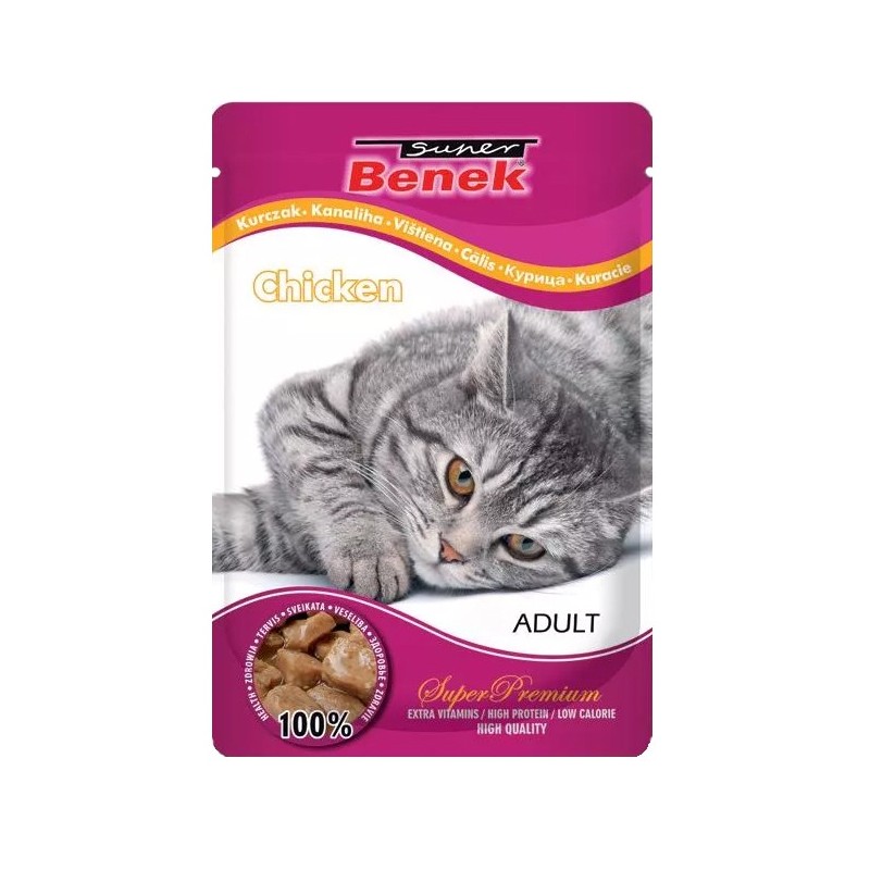 SUPER BENEK Cat Kurczak w sosie - saszetka 100g