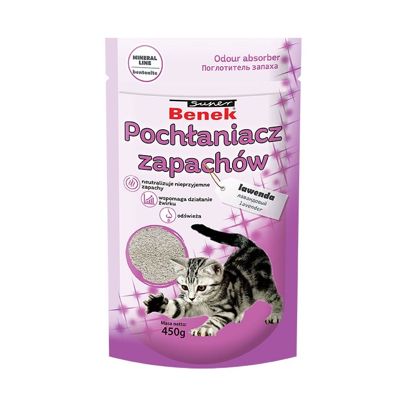 SUPER BENEK Pochłaniacz zapachów - Lawenda 450g