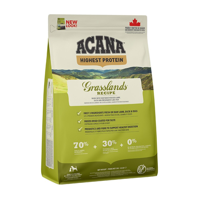 ACANA HIGHEST PROTEIN Grasslands Dog 11,4kg
