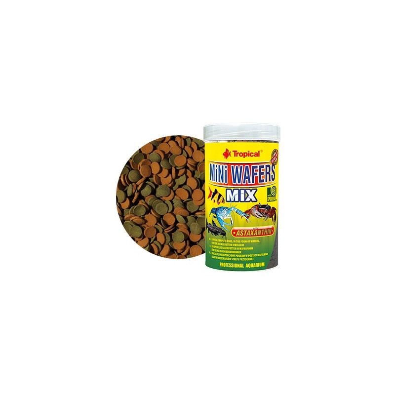 TROPICAL Mini Wafers Mix - tonące wafelki dla ryb dennych i skorupiaków 100ml / 55g
