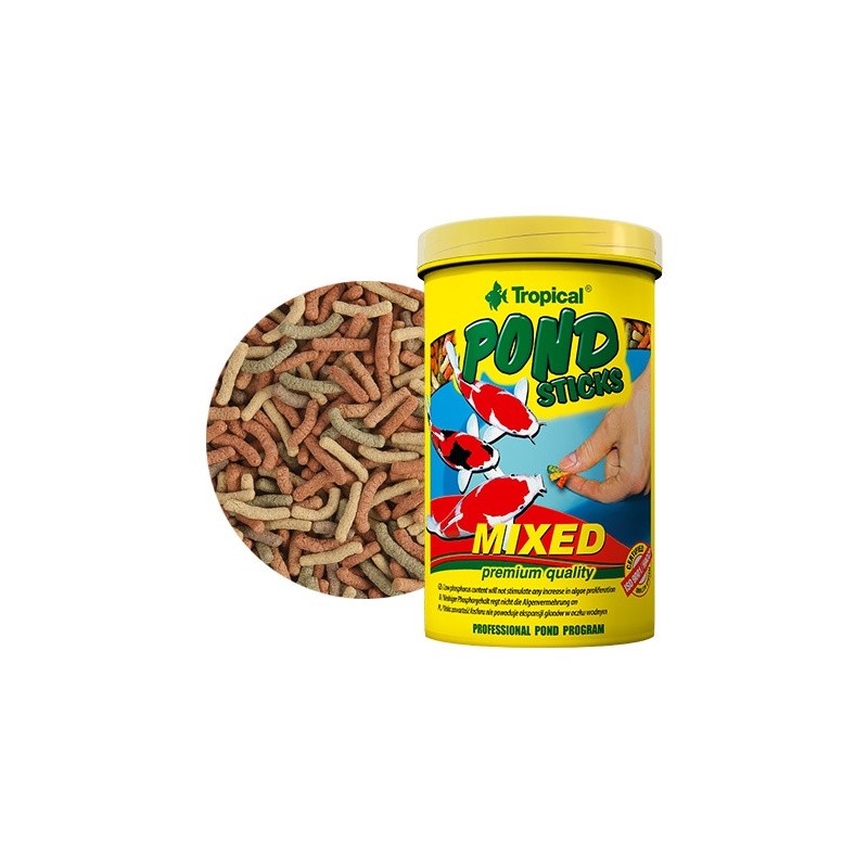 TROPICAL Pond Sticks Mixed - pokarm dla karpi koi 4 kg