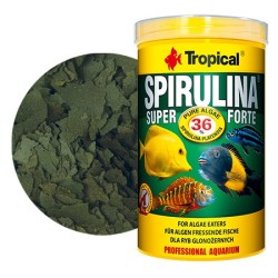 TROPICAL Super Spirulina Forte 36% - pokarm roślinny dla ryb 250ml / 50g