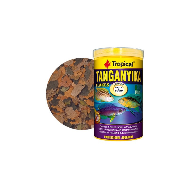 TROPICAL Tanganyika - pokarm dla pielęgnic z jeziora Tanganika 100ml / 20g