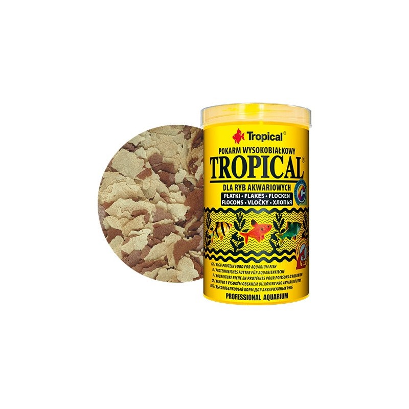 TROPICAL Tropical - pokarm dla ryb w formie płatków 11l / 2kg (wiaderko)