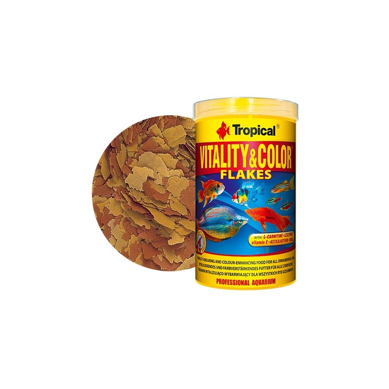 TROPICAL Vitality & Color - Wybarwiający pokarm dla ryb ozdobnych 250ml / 50g