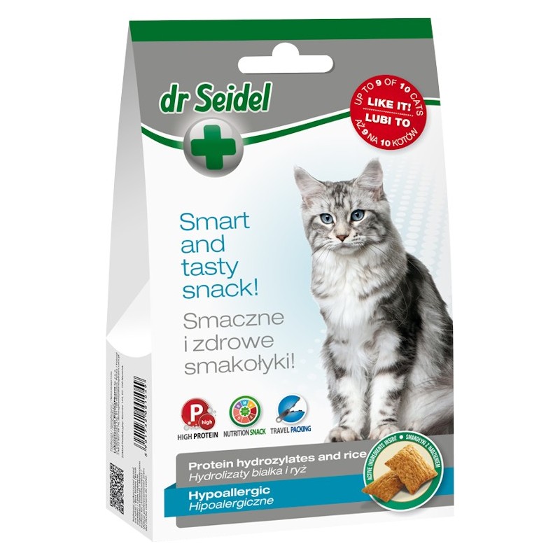 DR SEIDEL Smakołyki hipoalergiczne dla kotów 50g