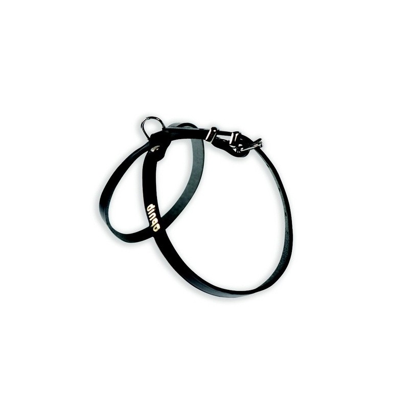 DINGO Szelki skórzane ósemki nitowane 10mm / 56-64 cm Brązowy