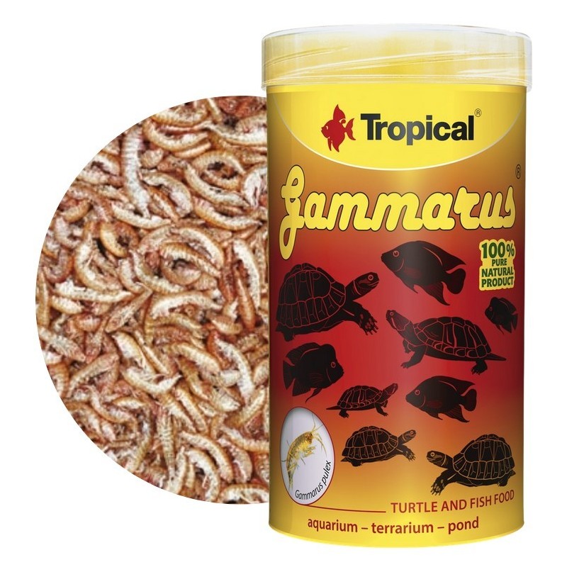 TROPICAL Gammarus - pokarm dla żółwi wodnych, lądowych i dużych gatunków ryb 12g