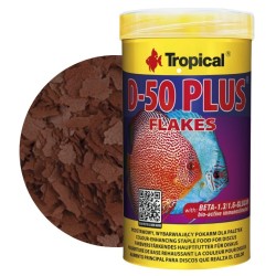 TROPICAL D-50 Plus - wybarwiający pokarm dla ryb ozdobnych 250ml / 50g (puszka)