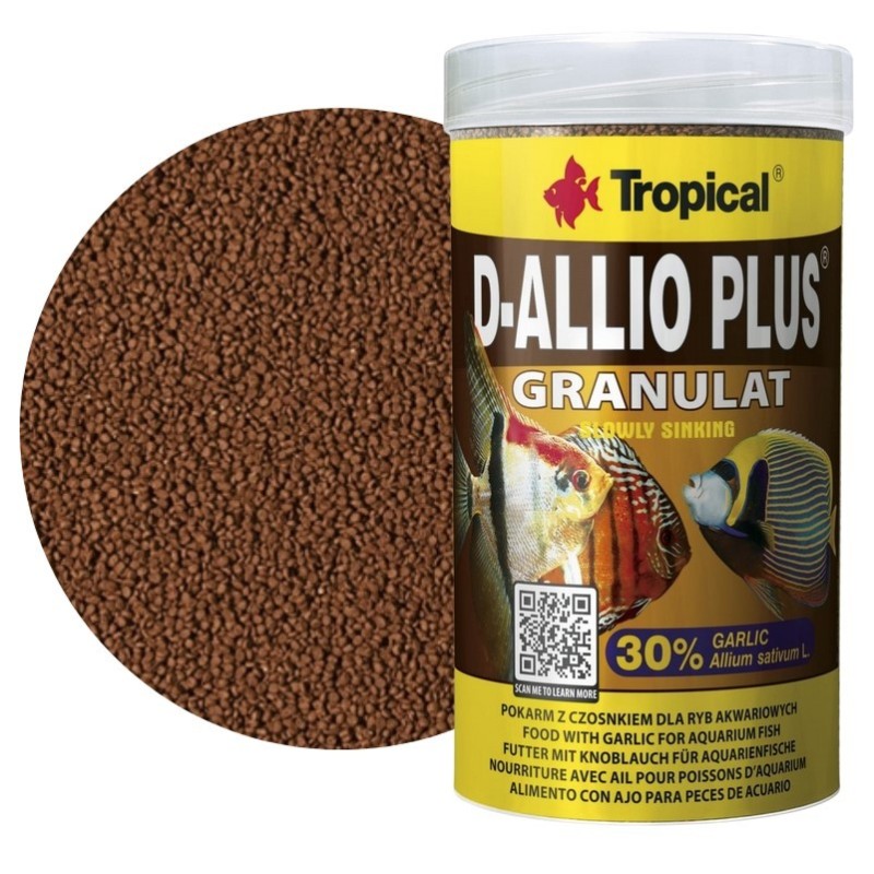 TROPICAL D-Allio Plus Granulat - pokarm dla ryb granulowany z czosnkiem 100ml / 50g