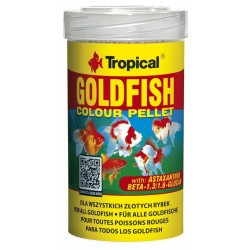 TROPICAL Goldfish Colour Pellet - wybarwiający pokarm dla złotych rybek 250ml / 75g