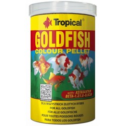 TROPICAL Goldfish Colour Pellet - wybarwiający pokarm dla złotych rybek 1000ml / 360g