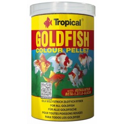 TROPICAL Goldfish Colour Pellet - wybarwiający pokarm dla złotych rybek 1000ml / 360g