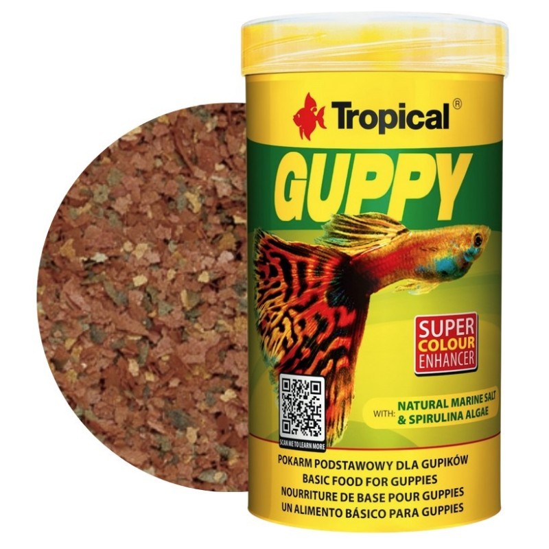 TROPICAL Guppy - pokarm dla gupików 100ml/20g