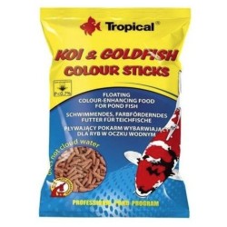 TROPICAL Koi Goldfish Colour Sticks -  pokarm wybarwiający dla koi i złotych rybek 4 kg