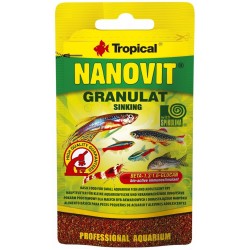 TROPICAL Nanovit Granulat - pokarm dla małych ryb akwariowychi narybku 10g