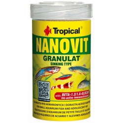 TROPICAL Nanovit Granulat - pokarm dla małych ryb akwariowychi narybku 10g