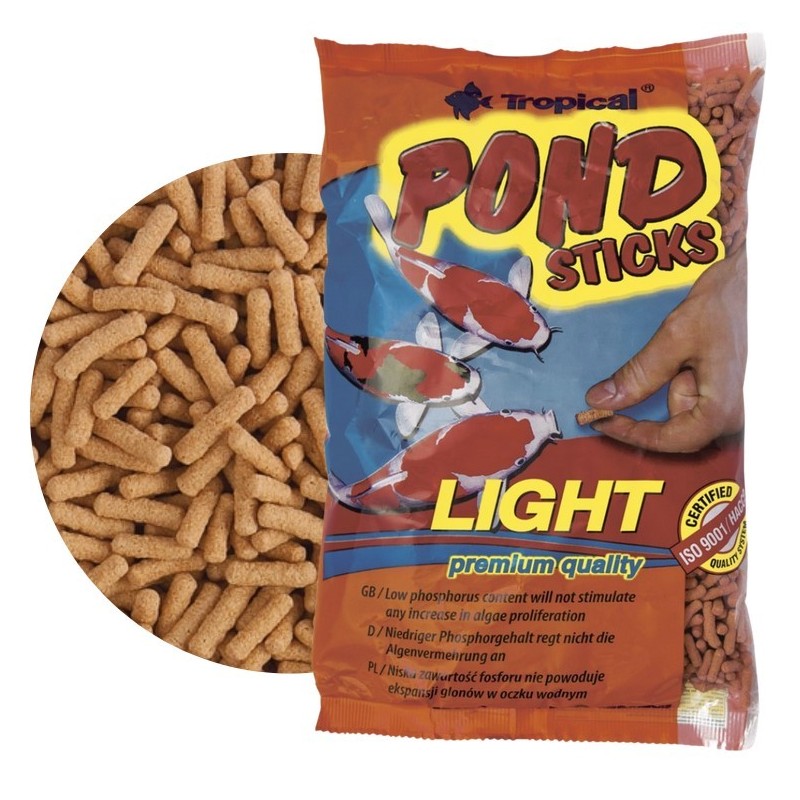 TROPICAL Pond Sticks Light - pokarm dla karpi koi 1000ml / 90g
