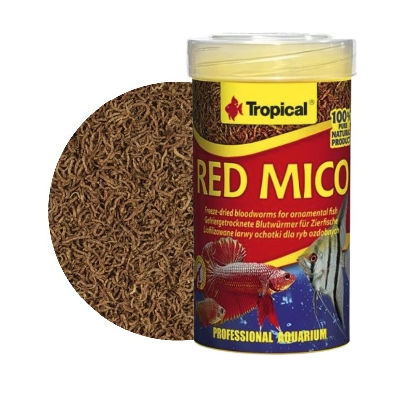 TROPICAL Red Mico - liofilizowane larwy ochotkowatych 100ml / 8g