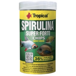 TROPICAL Super Spirulina Forte Chips - pokarm roślinny dla ryb 1000ml / 520g
