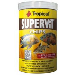 TROPICAL Supervit Chips - pokarm w formie tonących chipsów 250ml / 130g