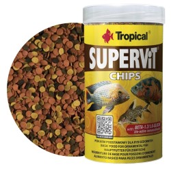 TROPICAL Supervit Chips - pokarm w formie tonących chipsów 1000ml / 520g