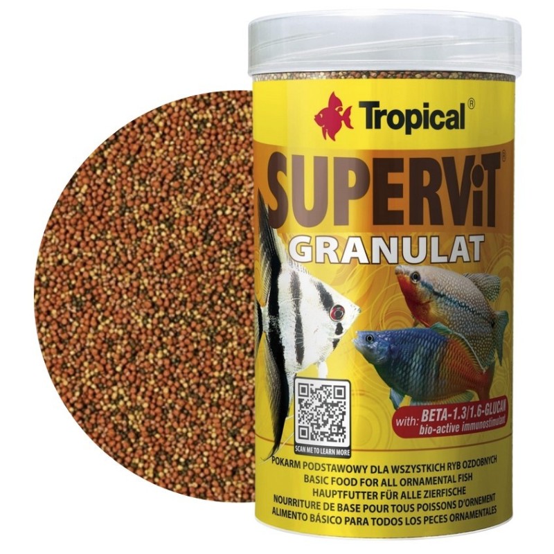 TROPICAL Supervit Granulat -  pokarm w formie granulatu z beta-glukanem 1000ml / 550g