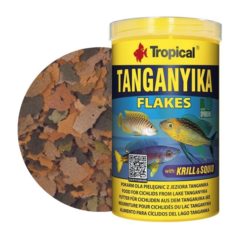 TROPICAL Tanganyika - pokarm dla pielęgnic z jeziora Tanganika 150ml / 25g