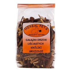 HERBAL PETS Gałązki drzew liściastych - króliki, gryzonie 75g