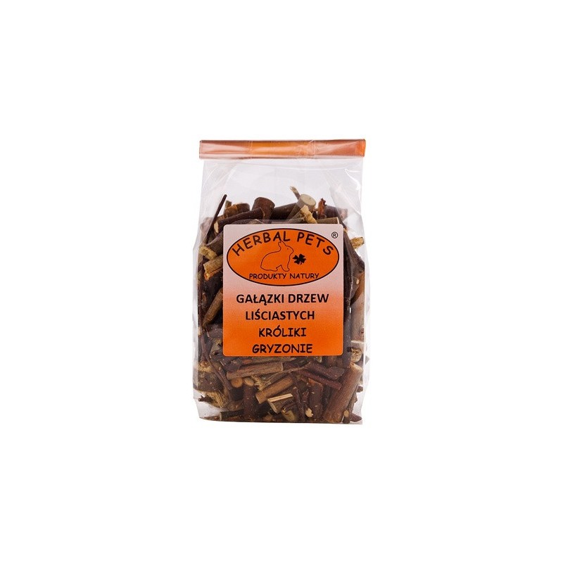 HERBAL PETS Gałązki drzew liściastych - króliki, gryzonie 75g