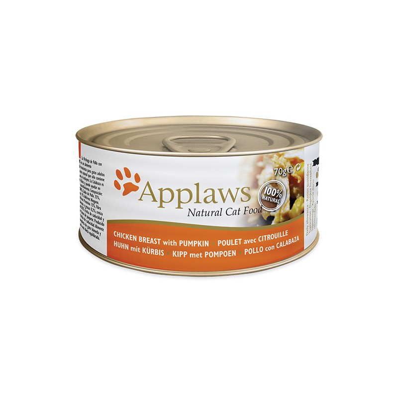 APPLAWS Cat Pierś z kurczaka z dynią (puszka) 24x 70g