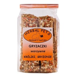HERBAL PETS Gryzaczki warzywne - króliki, gryzonie 160g