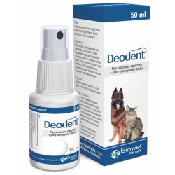 BIOWET Deodent - Płyn przeciwko zapachom z jamy ustnej psów i kotów 50 ml