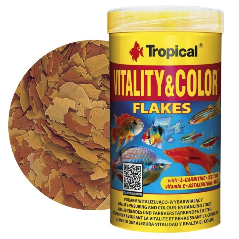 TROPICAL Vitality & Color - Wybarwiający pokarm dla ryb ozdobnych 12g