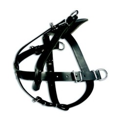 DINGO Skórzane szelki do tropienia i ciągnięcia roz. 95 Brązowy