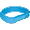 TRIXIE Silikonowa obręcz z lampą błyskową - niebieska L-XL (30mm)
