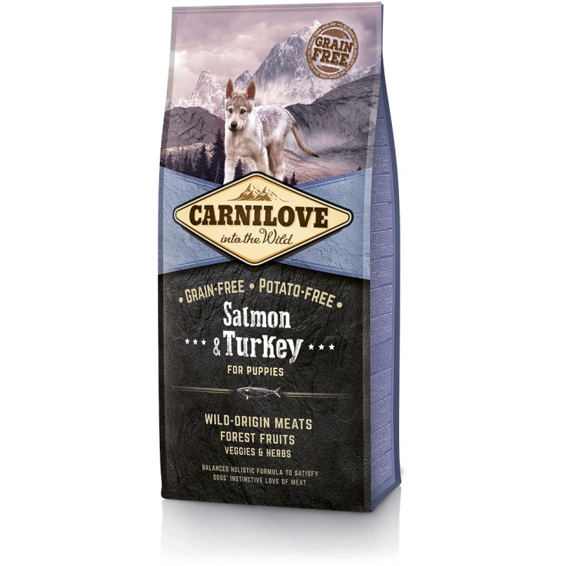 CARNILOVE Grain-Free Puppies Salmon & Turkey - Łosoś i Indyk 4 kg